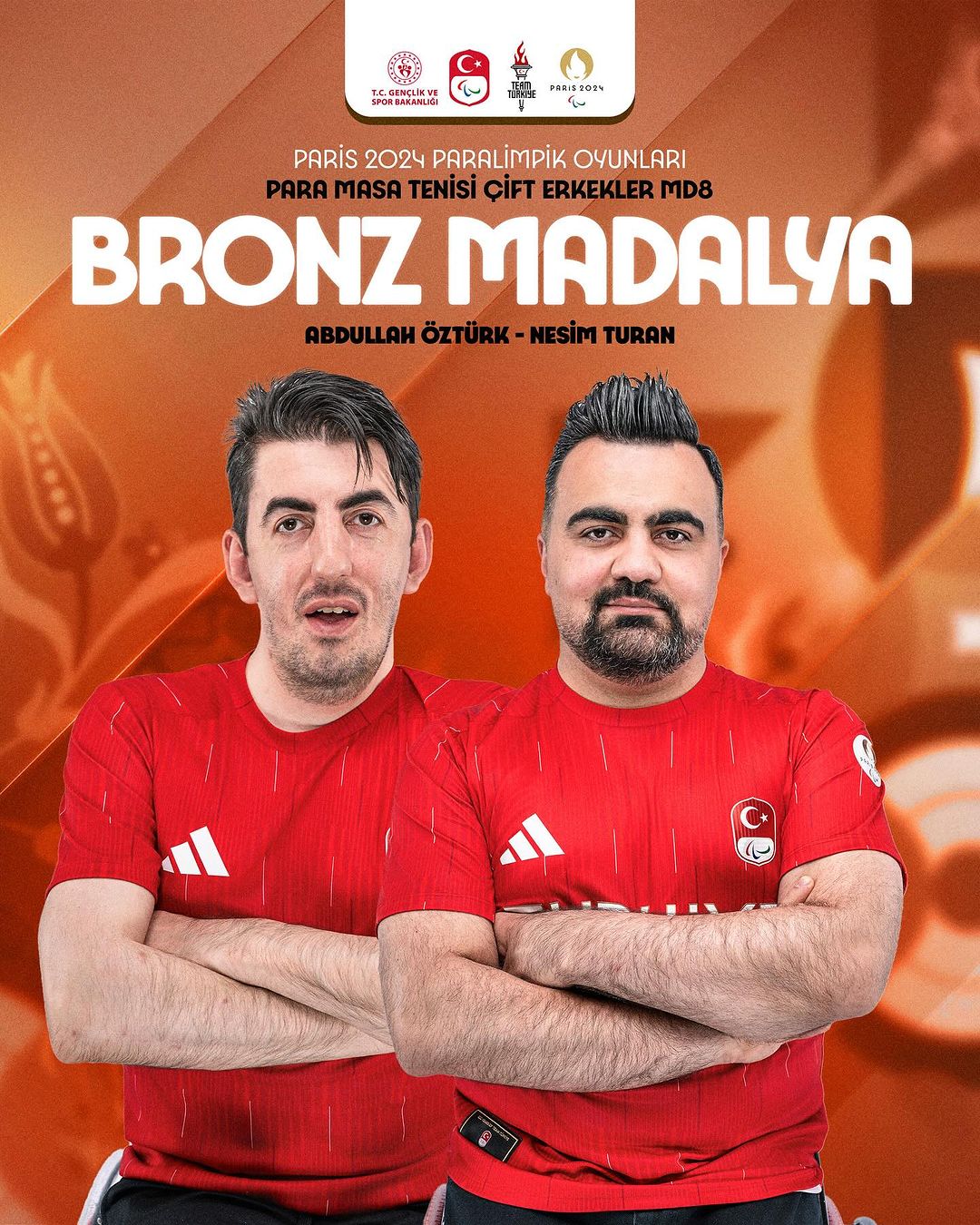 Masa Tenisi - Abdullah Öztürk & Nesim Turan - Bronz